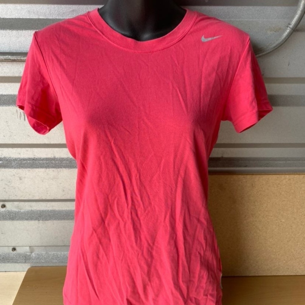 Womens Nike Dri Fit Cotton Tee - Pink - SMALL